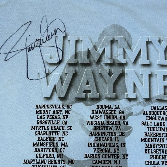 Jimmy Wayne Autographed Signed Concert T-Shirt Country Music Medium Ultra Cotton - Picture 11 of 12